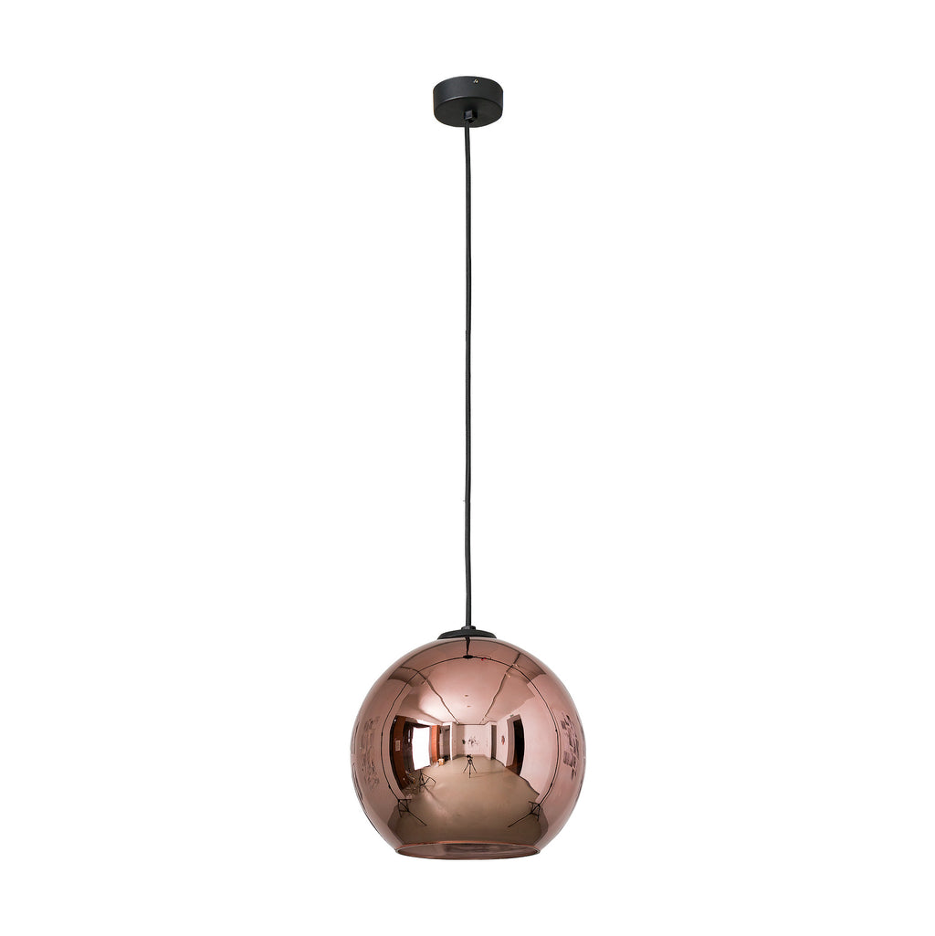 Nowodvorski Lampa wisząca POLARIS 25W only LED 50/60Hz - Szkło metalizowane - Miedziany