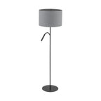 Nowodvorski Lampa podłogowa HOTEL PLUS 10W only LED, 25W only LED 50/60Hz - Tkanina - Szary 9072