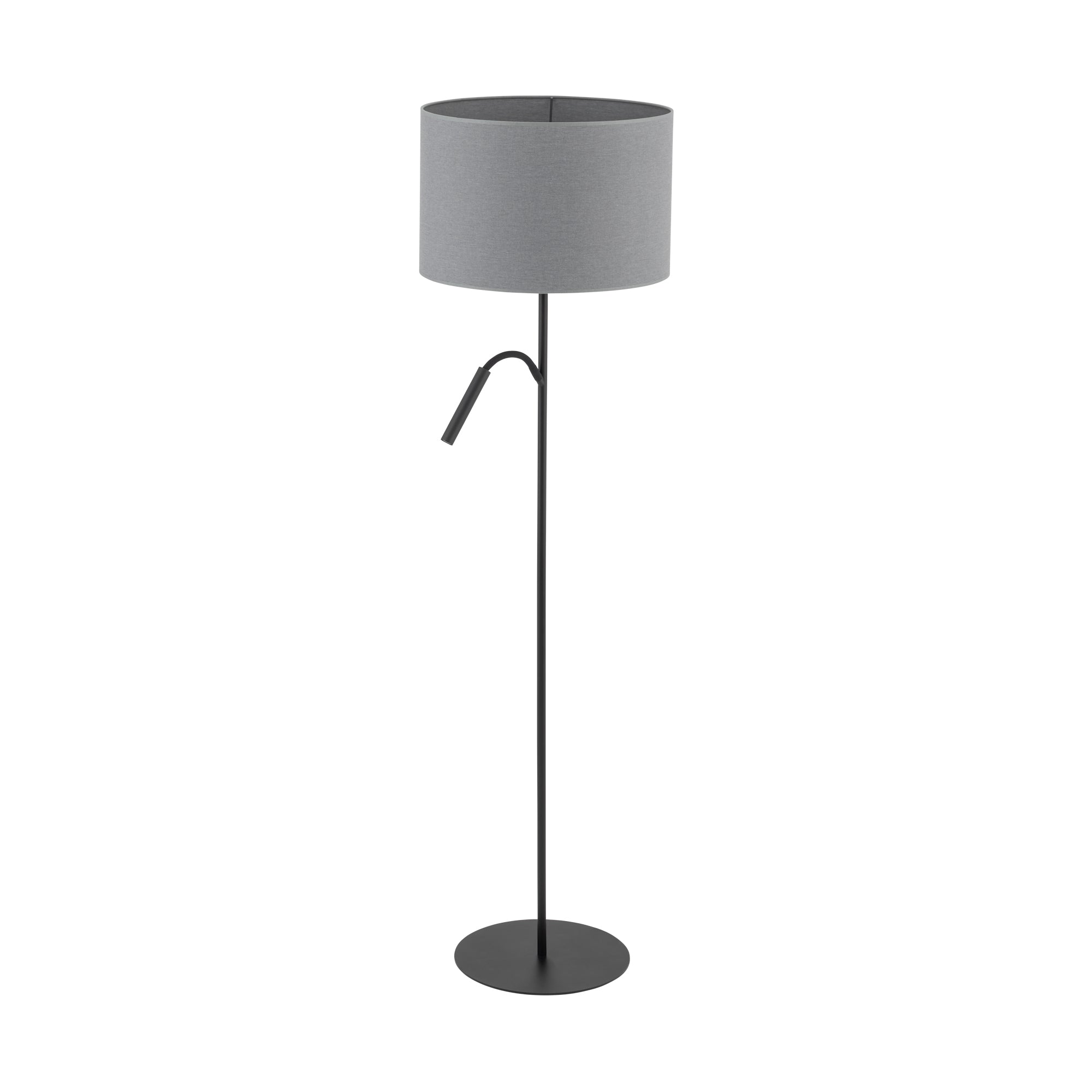 Nowodvorski Lampa podłogowa HOTEL PLUS 10W only LED, 25W only LED 50/60Hz - Tkanina - Szary 9072