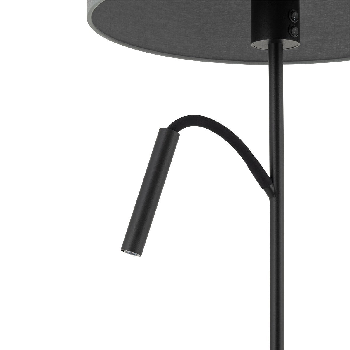 Nowodvorski Lampa podłogowa HOTEL PLUS 10W only LED, 25W only LED 50/60Hz - Tkanina - Szary 9072