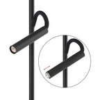 Nowodvorski Lampa podłogowa HOTEL PLUS 10W only LED, 25W only LED 50/60Hz - Tkanina - Szary 9072