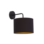 Nowodvorski Kinkiet ALICE 10W only LED 50/60Hz - Tkanina - Czarno-złoty