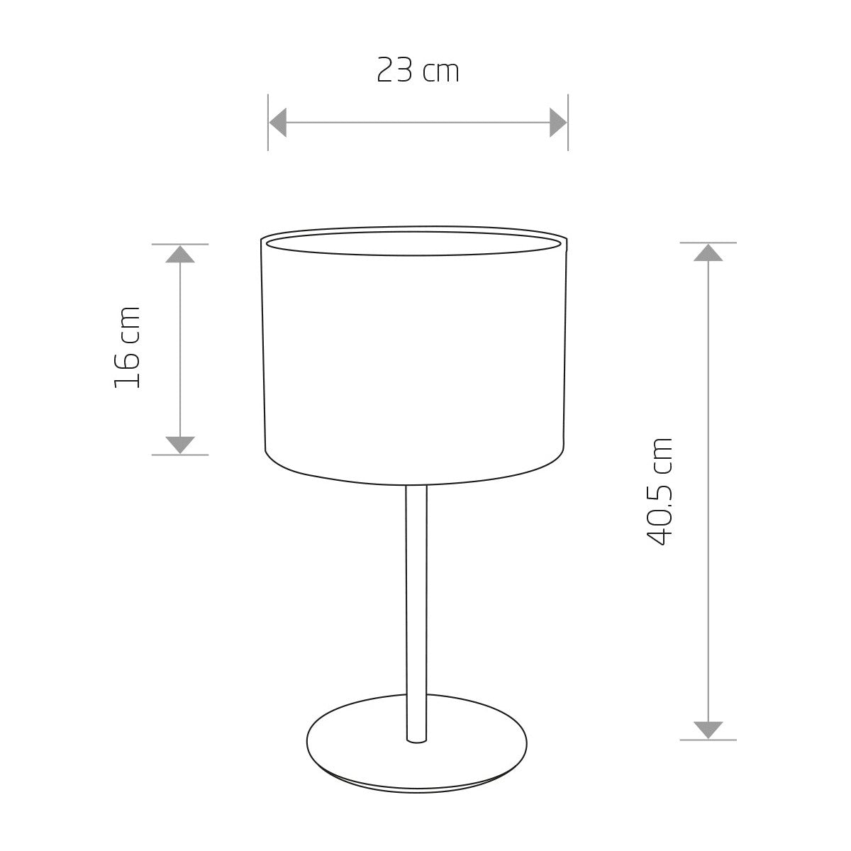 Nowodvorski Lampa stołowa ALICE 10W only LED 50/60Hz - Tkanina - Czarno-złoty 9091