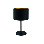 Nowodvorski Lampa stołowa ALICE 10W only LED 50/60Hz - Tkanina - Czarno-złoty