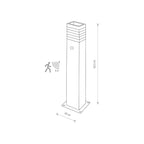 Nowodvorski Lampa stojąca RIO SENSOR 10W only LED 50/60Hz IP54 - Aluminium lakierowane - Czarny 9097