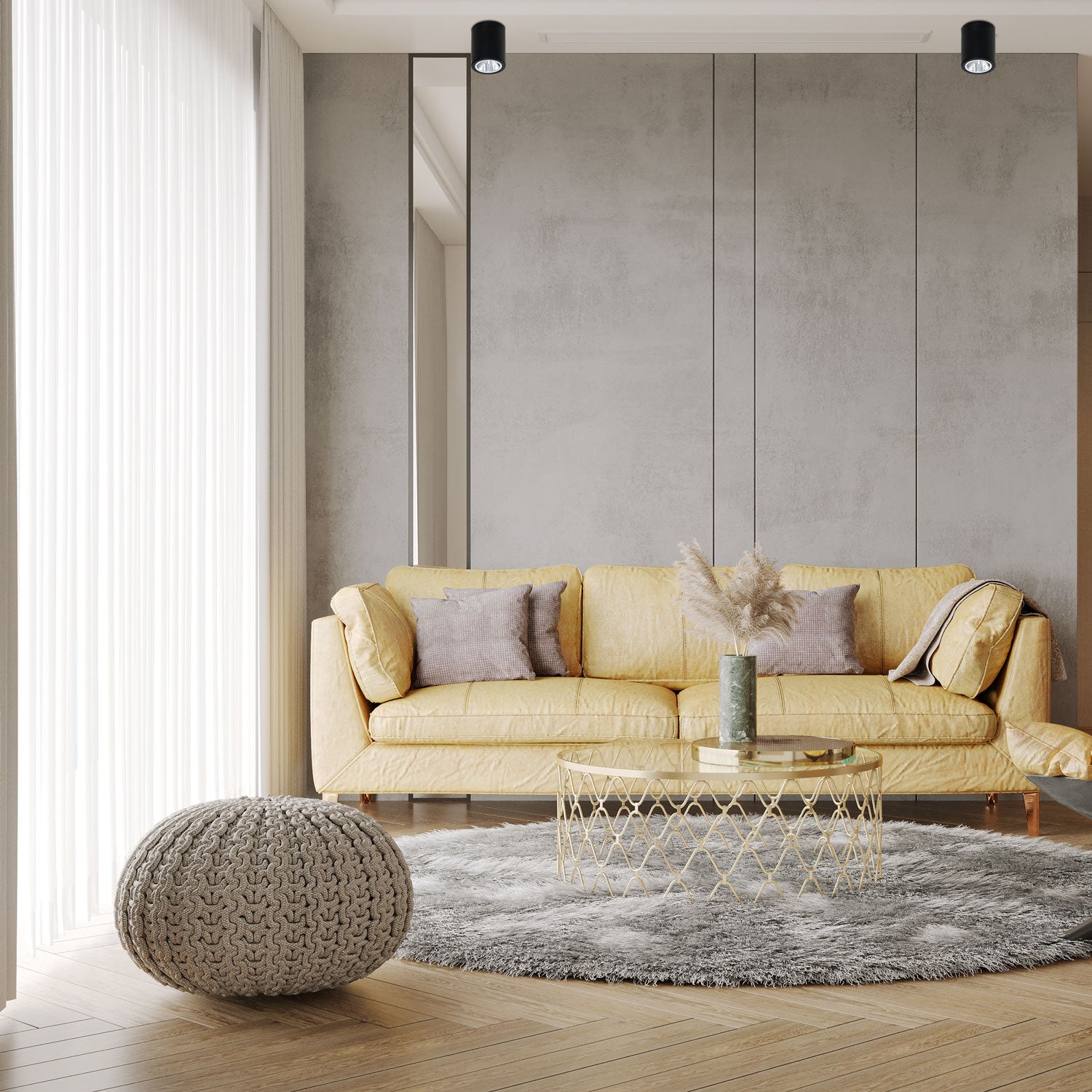 oprawa sufitowa Downlight round dia 90mm/h=112mm black 1xE27