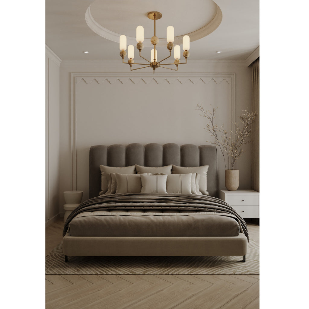 Maxlight Lampa wisząca Nova - Metal + szkło - Złoty P0633