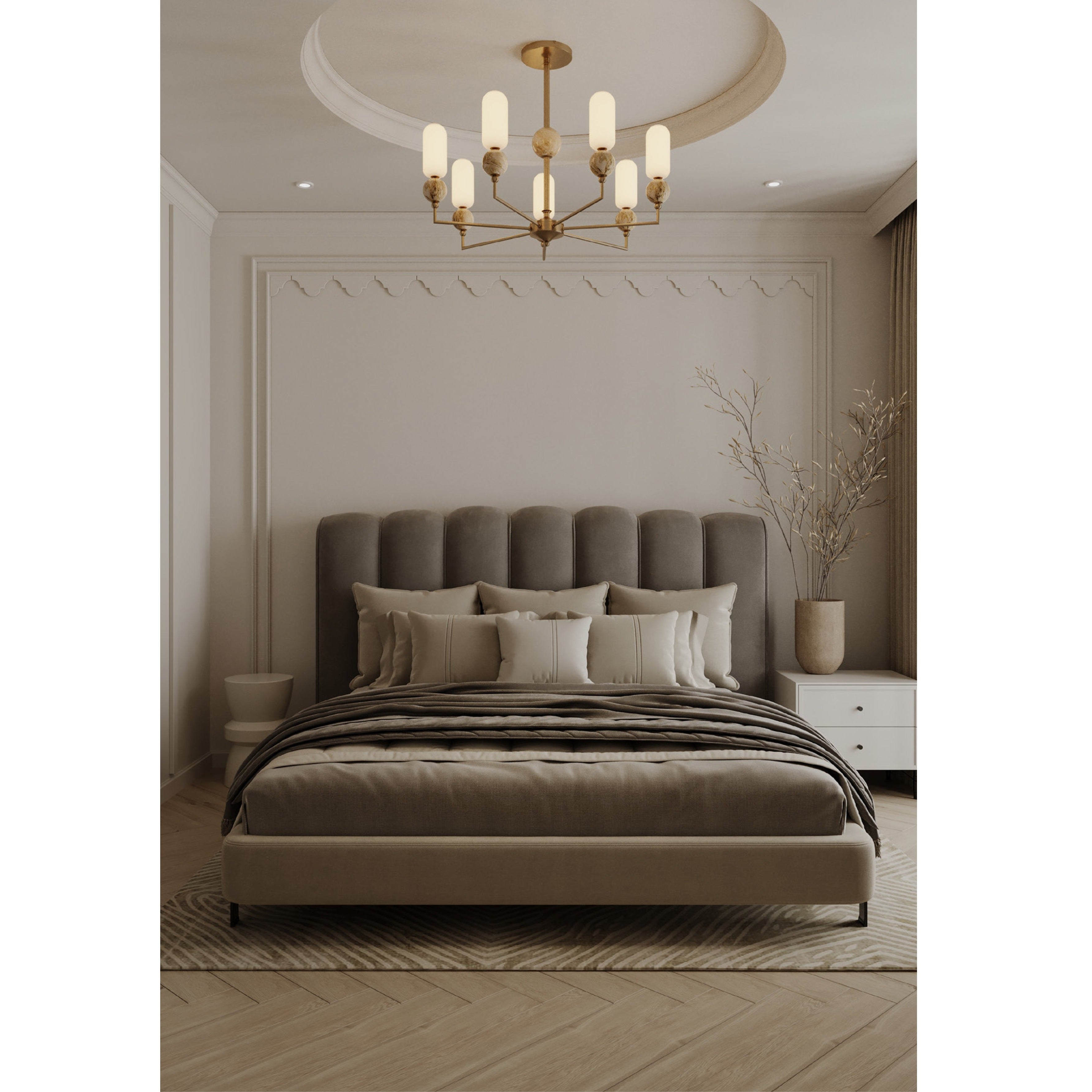 Maxlight Lampa wisząca Nova - Metal + szkło - Złoty P0633
