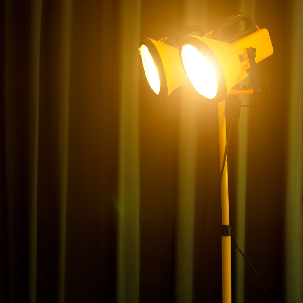 Statyw do naświetlaczy / max. wys. 1,8 m / Żółty
