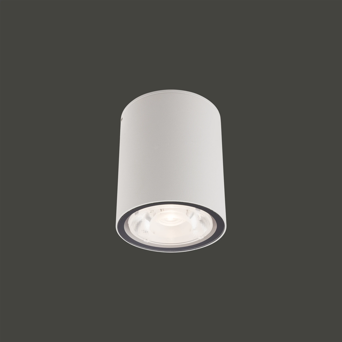 Nowodvorski Plafon EDESA LED M 7W 50/60Hz IP54 - Aluminium lakierowane - Biały 9108 - lampa włączona