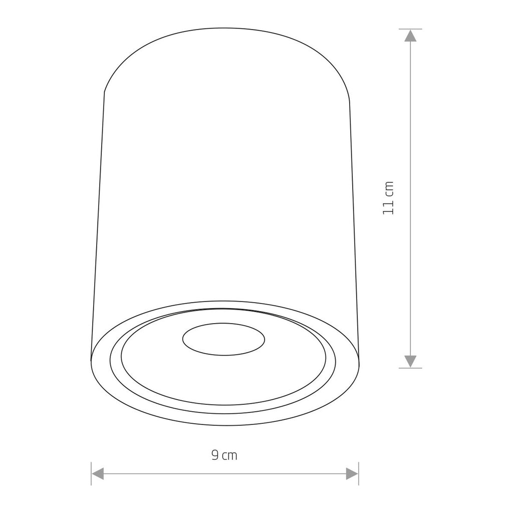 Nowodvorski Plafon EDESA LED M 7W 50/60Hz IP54 - Aluminium lakierowane - Biały 9108