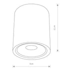 Nowodvorski Plafon EDESA LED M 7W 50/60Hz IP54 - Aluminium lakierowane - Biały 9108