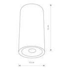 Nowodvorski Plafon EDESA LED S 3W 50/60Hz IP54 - Aluminium lakierowane - Biały 9111