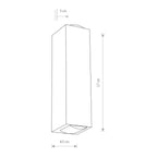 Nowodvorski Lampa ścienna natynkowa LENS LED 2x2W 50/60Hz IP54 - Aluminium lakierowane - Czarny 9112