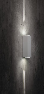 Nowodvorski Lampa ścienna natynkowa LENS LED 2x2W 50/60Hz IP54 - Aluminium lakierowane - Biały 9113