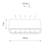 Nowodvorski Lampa ścienna natynkowa UNIT LED 2x5W 50/60Hz IP54 - Aluminium lakierowane - Czarny 9122