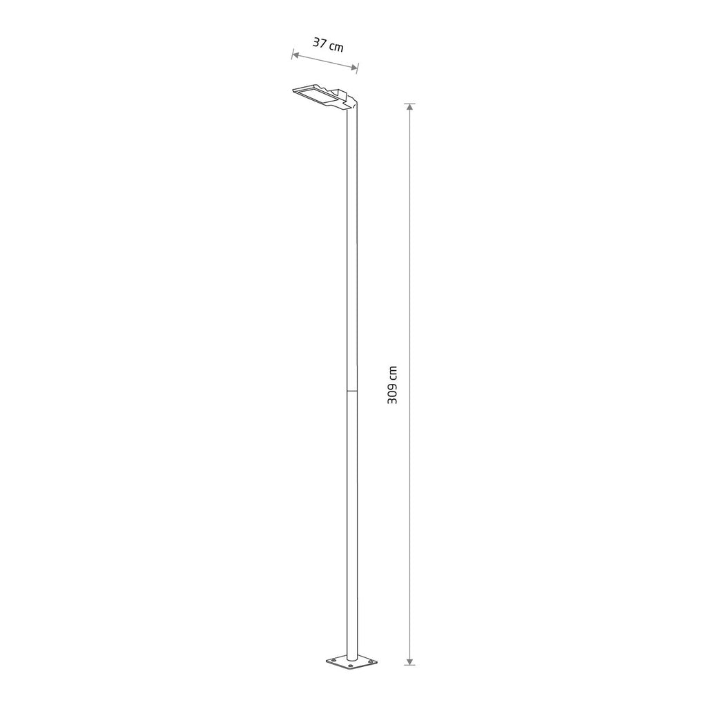 Nowodvorski Lampa stojąca PATHWAY LED L 36W 50/60Hz IP65 - Stal lakierowana - Czarny 9125