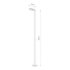 Nowodvorski Lampa stojąca PATHWAY LED L 36W 50/60Hz IP65 - Stal lakierowana - Czarny 9125