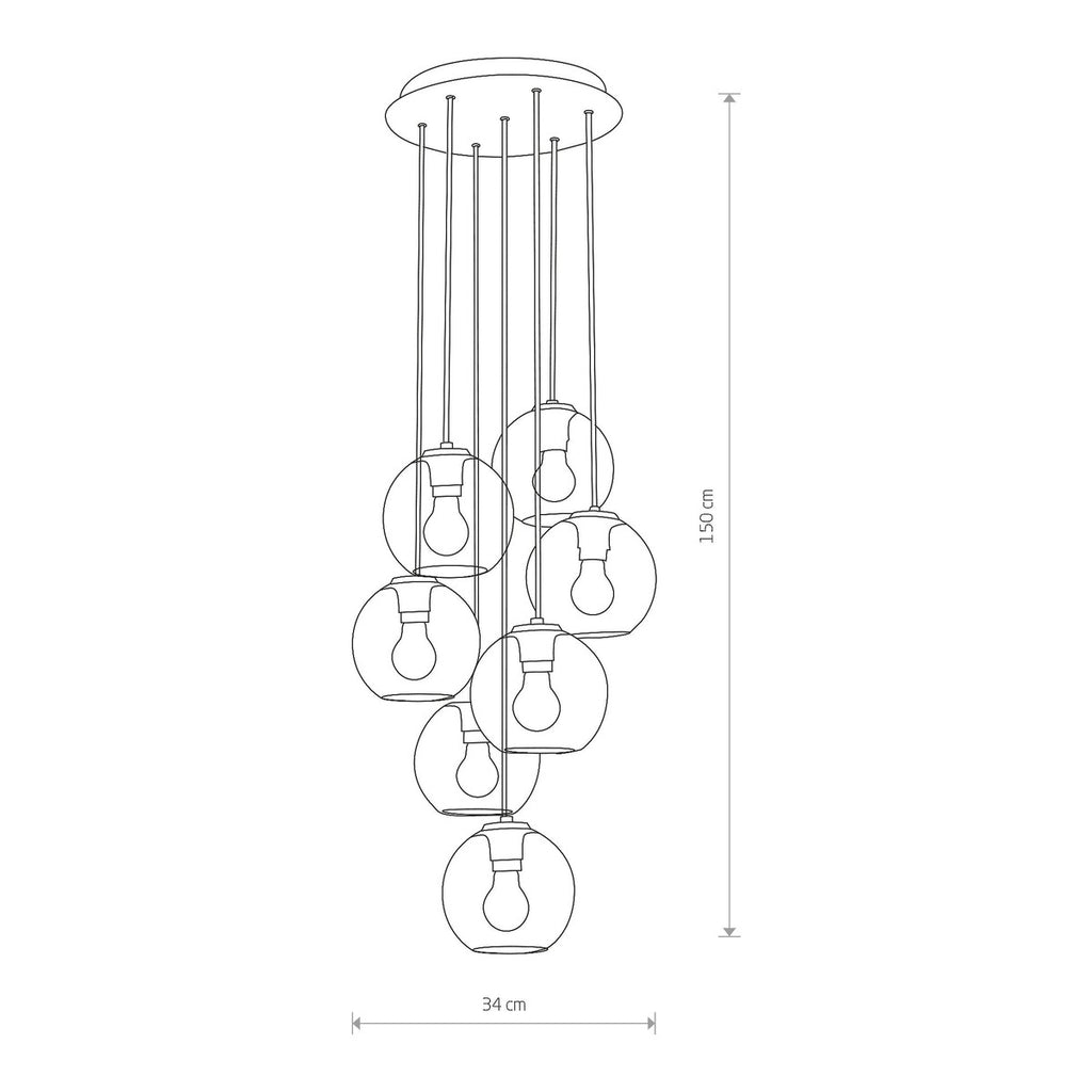 Nowodvorski Lampa wisząca VETRO 25W only LED 50/60Hz - Szkło - Dymiony III 9131