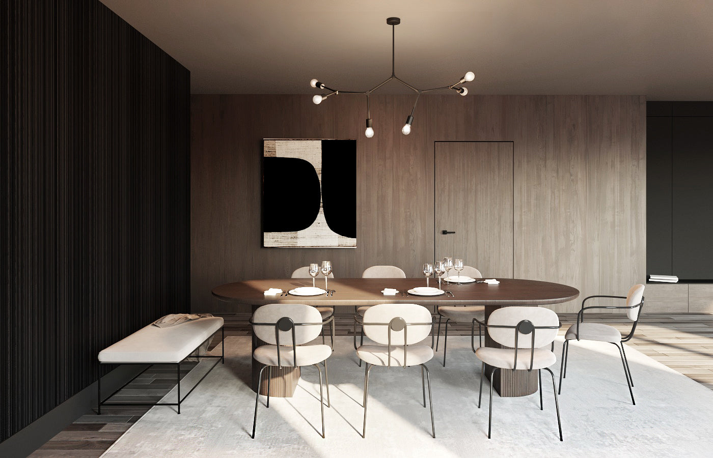 Nowodvorski Lampa przysufitowa TWIG 25W only LED 50/60Hz - Stal lakierowana - Czarny I