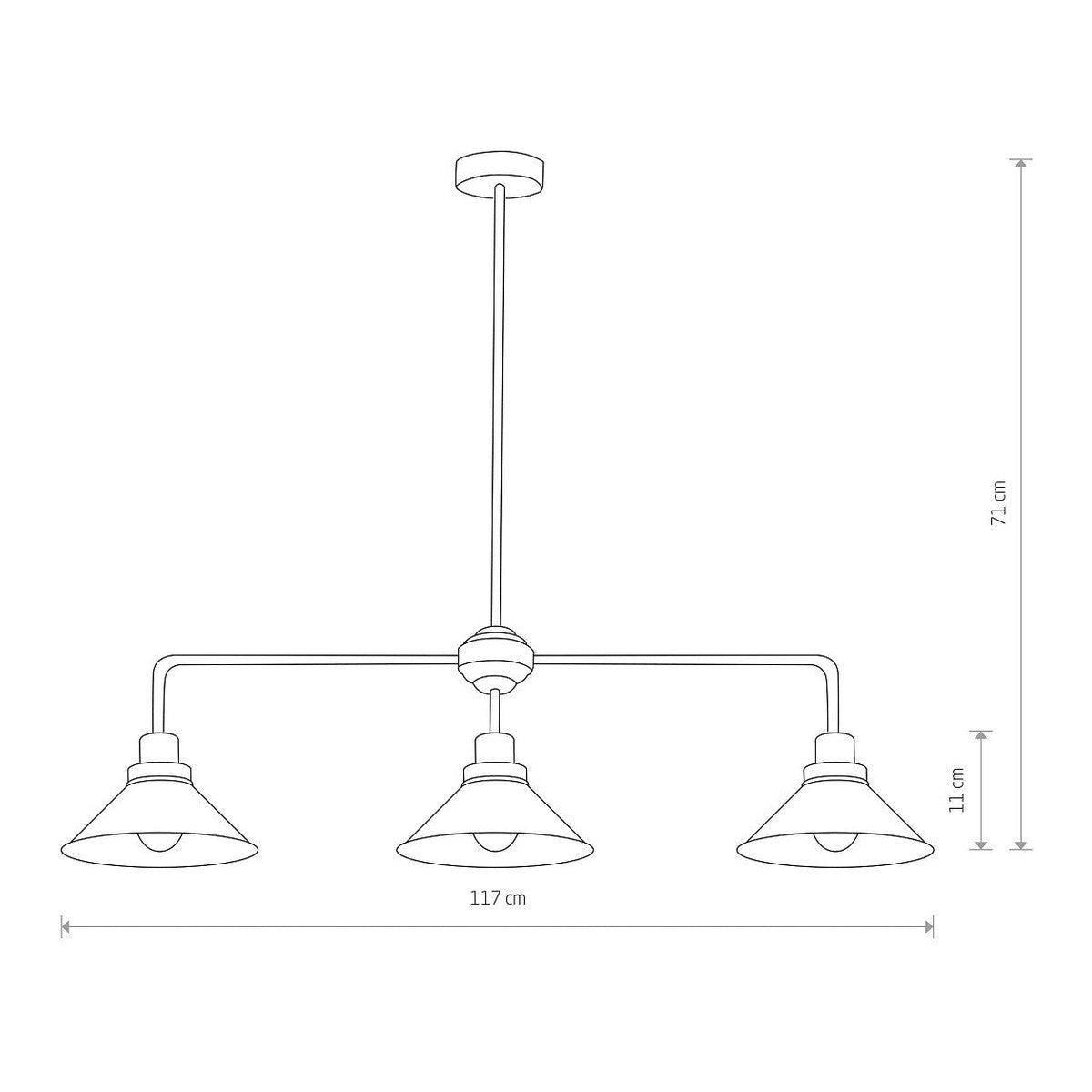 Nowodvorski Lampa przysufitowa CRAFT 25W only LED 50/60Hz - Stal lakierowana - Czarny 9150