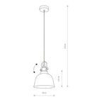 Nowodvorski Lampa wisząca AMALFI M 25W only LED 50/60Hz - Szkło metalizowane - Złoty 9153