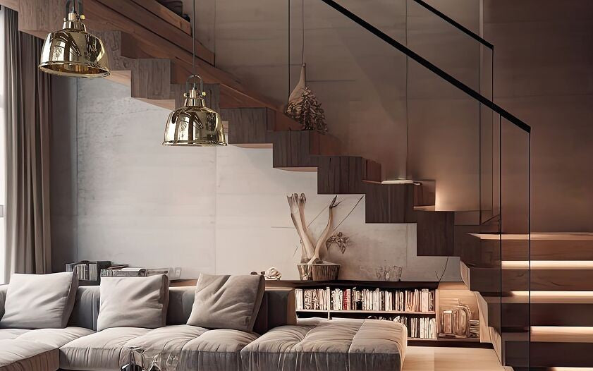 Nowodvorski Lampa wisząca AMALFI M 25W only LED 50/60Hz - Szkło metalizowane - Złoty 9153
