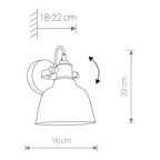 Nowodvorski Kinkiet regulowany AMALFI 25W only LED 50/60Hz - Szkło metalizowane - Srebrny 9154