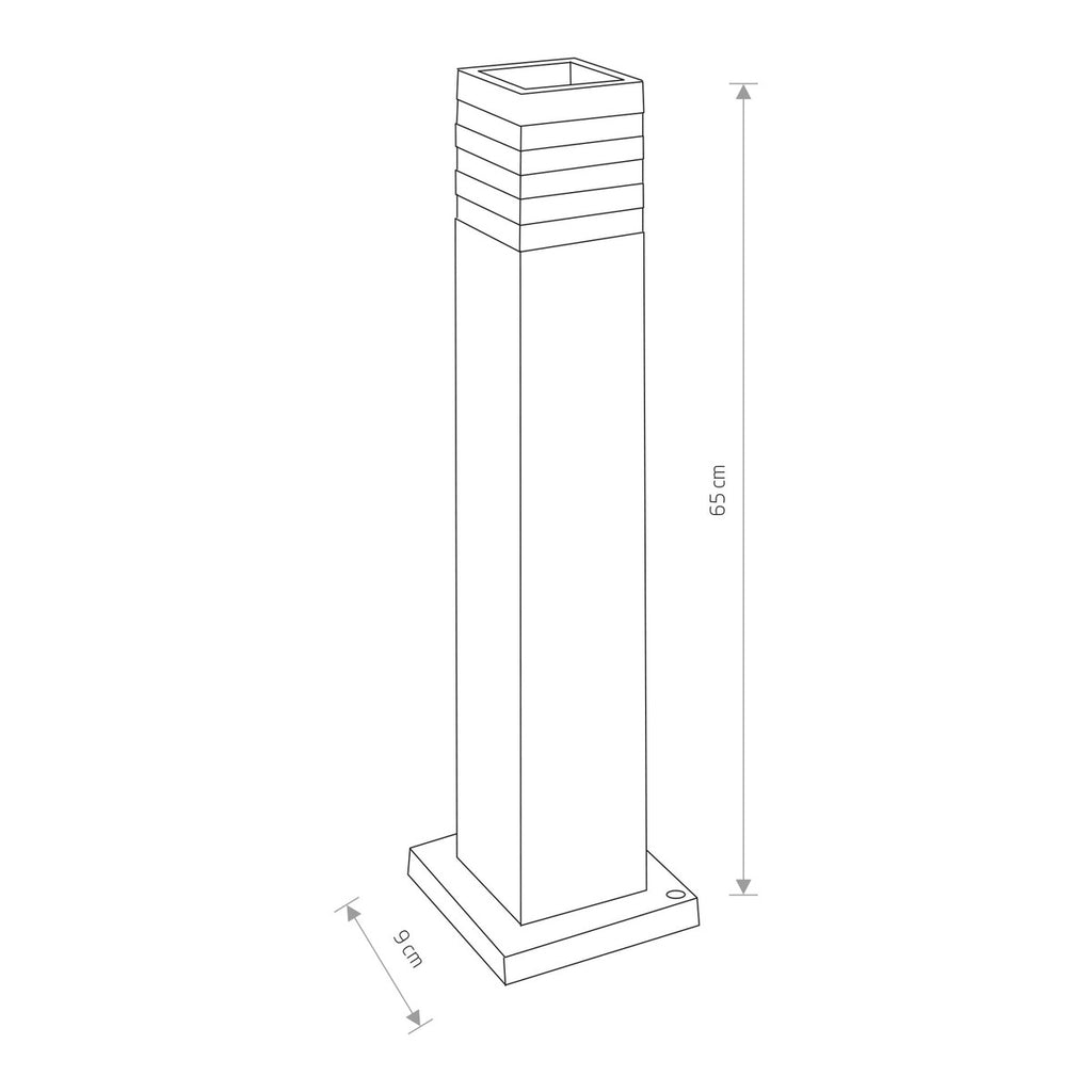 Nowodvorski Lampa stojąca OIR 10W only LED 50/60Hz IP44 - Aluminium lakierowane - Czarny 9158
