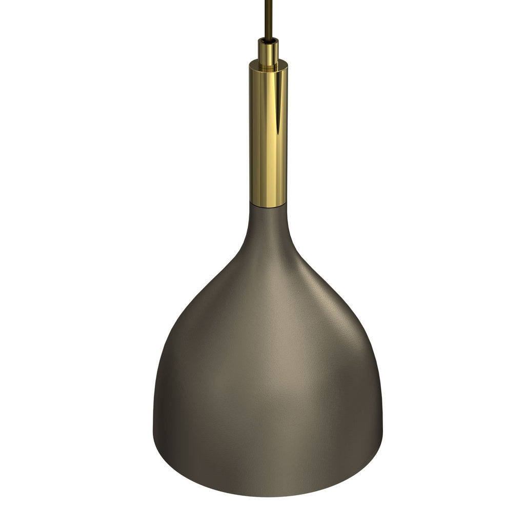 żyrandol Noak titanium-bronze/shiny gold 1xE27