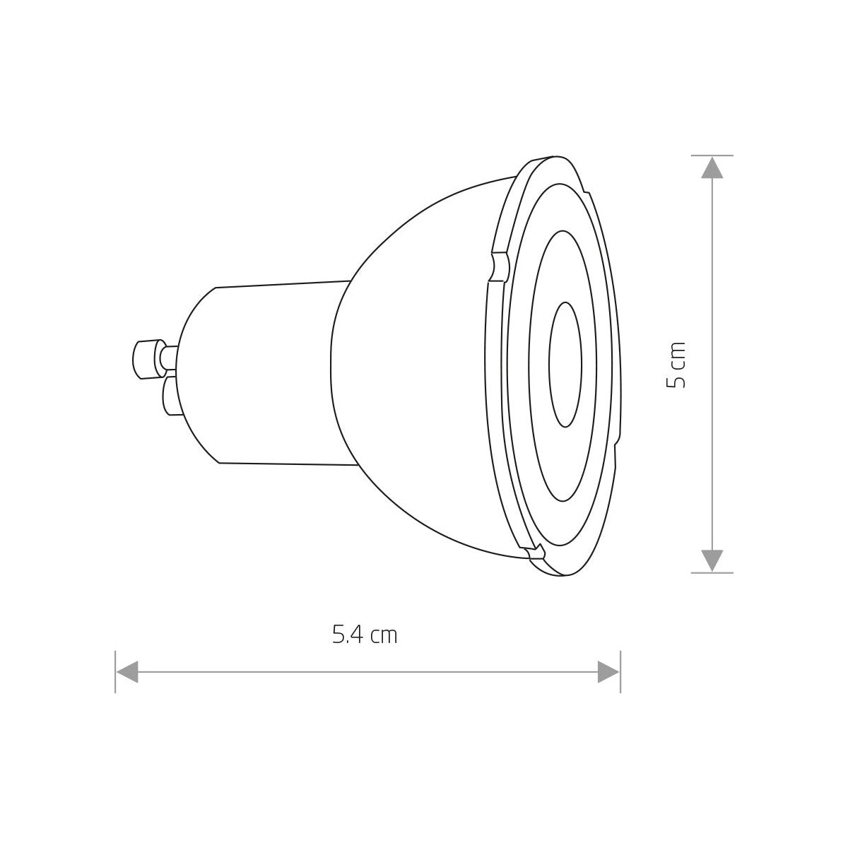 Nowodvorski REFLECTOR LED, GU10, R50, 7W 50/60Hz - Tworzywo sztuczne - Biały 9178