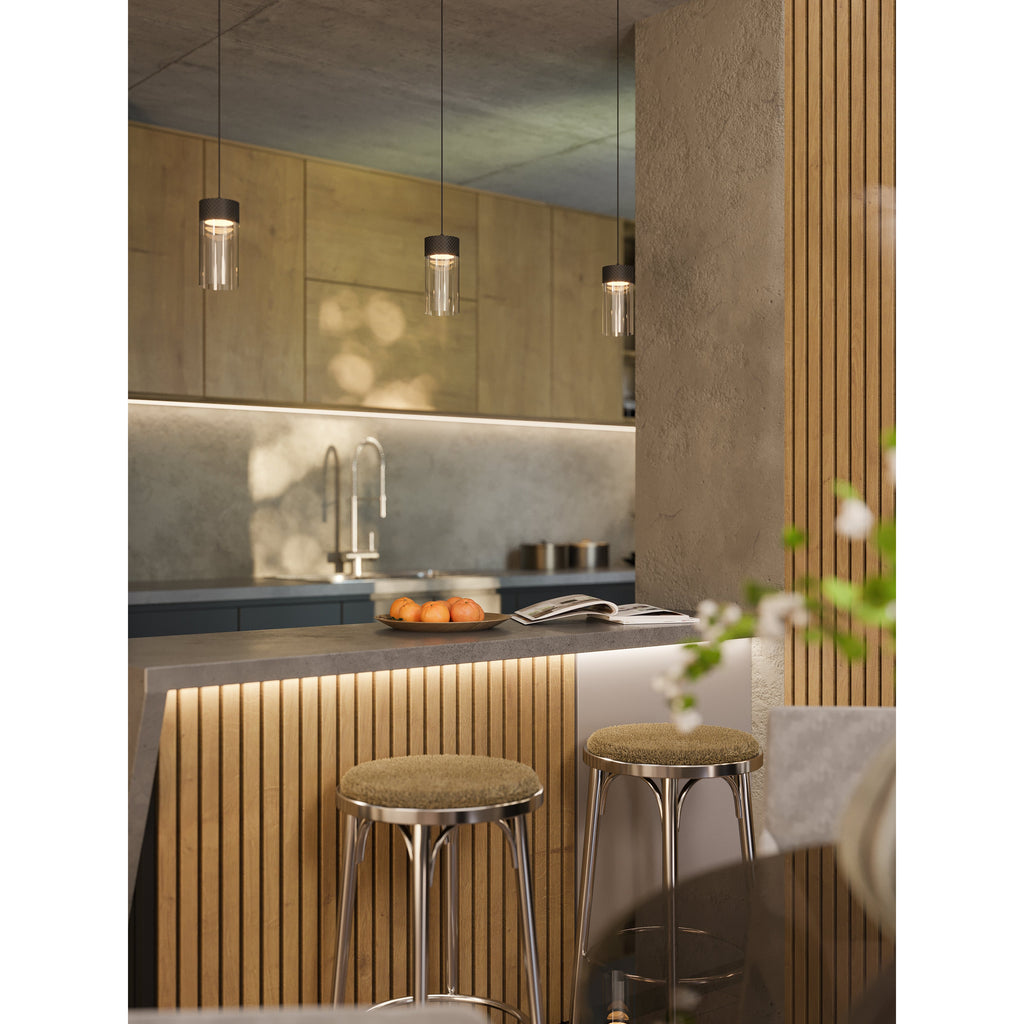 Maxlight Lampa wisząca Fusion - Metal + szkło - Czarny P0640
