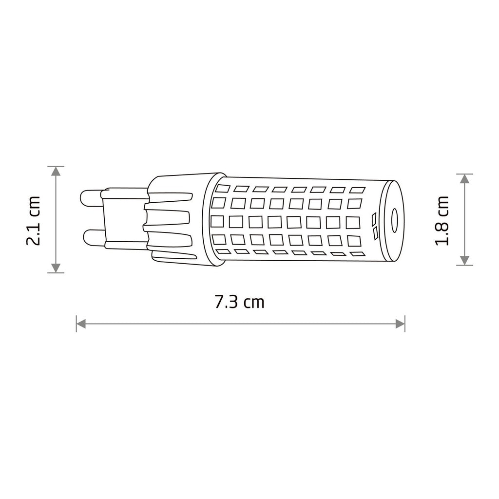 Nowodvorski BULB LED G9, 7W G9 50/60Hz 750lm - Ceramika 9197