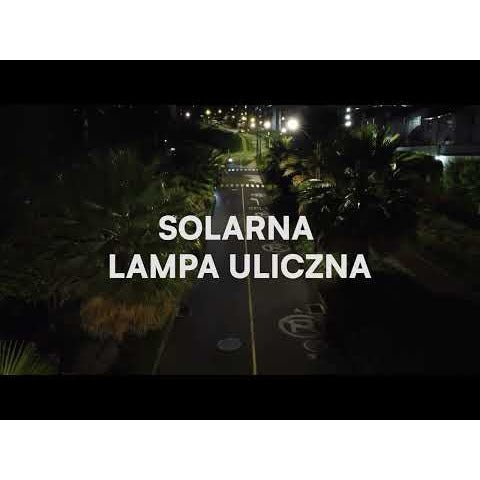 40W Lampa uliczna solarna z czujnikiem ruchu / Barwa:4000K / Obudowa: Czarna / Wydajność: 120lm/W