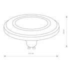 Nowodvorski REFLECTOR DIFFUSER LED, GU10, ES111, 9W 50/60Hz - Tworzywo sztuczne - Biały I 9212