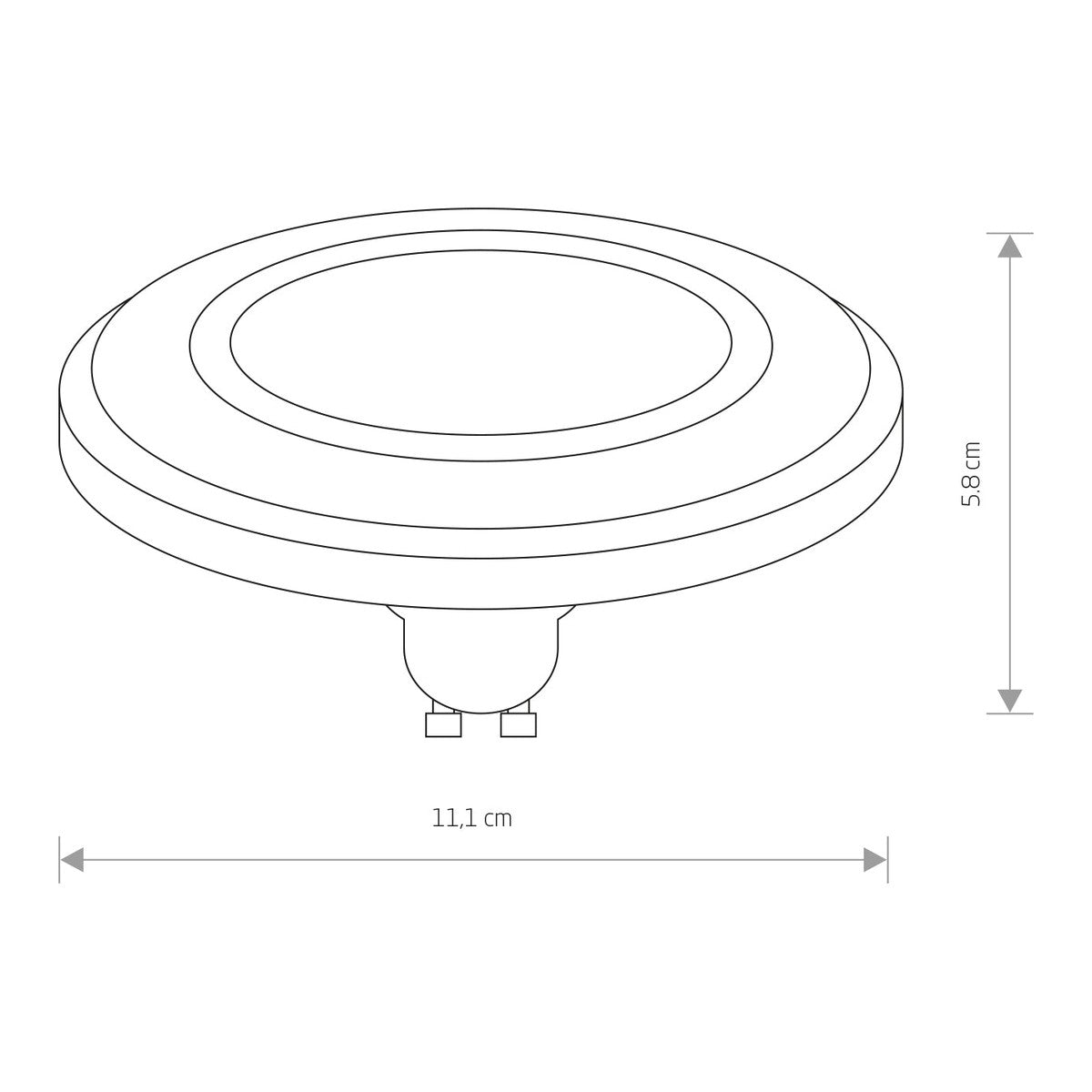 Nowodvorski REFLECTOR LENS LED, GU10, ES111, 9W 50/60Hz - Tworzywo sztuczne - Czarny I 9213