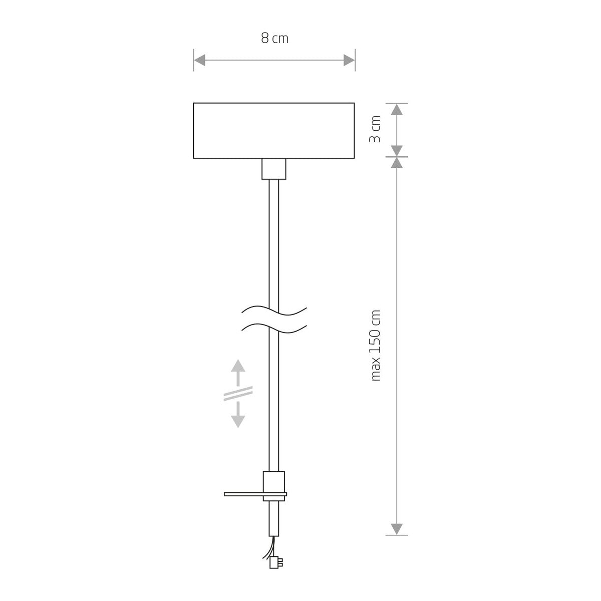 Nowodvorski System szynowy PROFILE POWER SUPPLY KIT 1-obwodowy Profile - Stal lakierowana - Czarny 9238