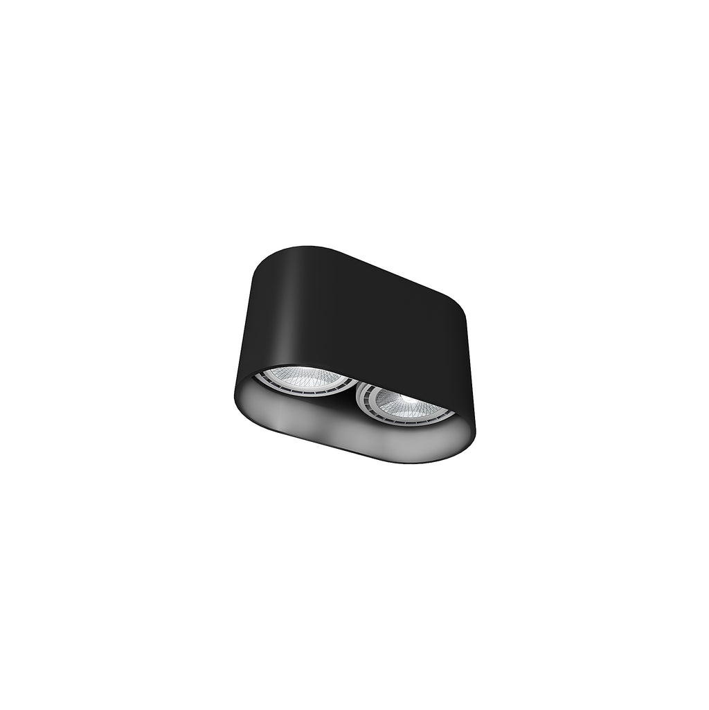 Nowodvorski Lampa downlights natynkowa OVAL 15W only LED 50/60Hz - Aluminium lakierowane - Czarny