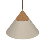 żyrandol Single beige/natural wood 1xE27 (Ceryfikat FSC 100%, SGSCH-COC-070615)