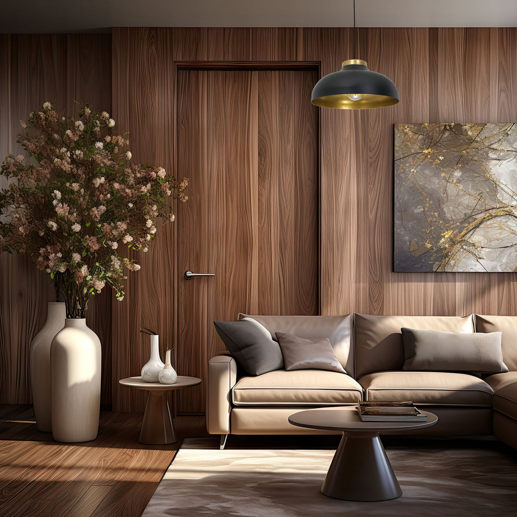 żyrandol Basca black/gold 1xE27