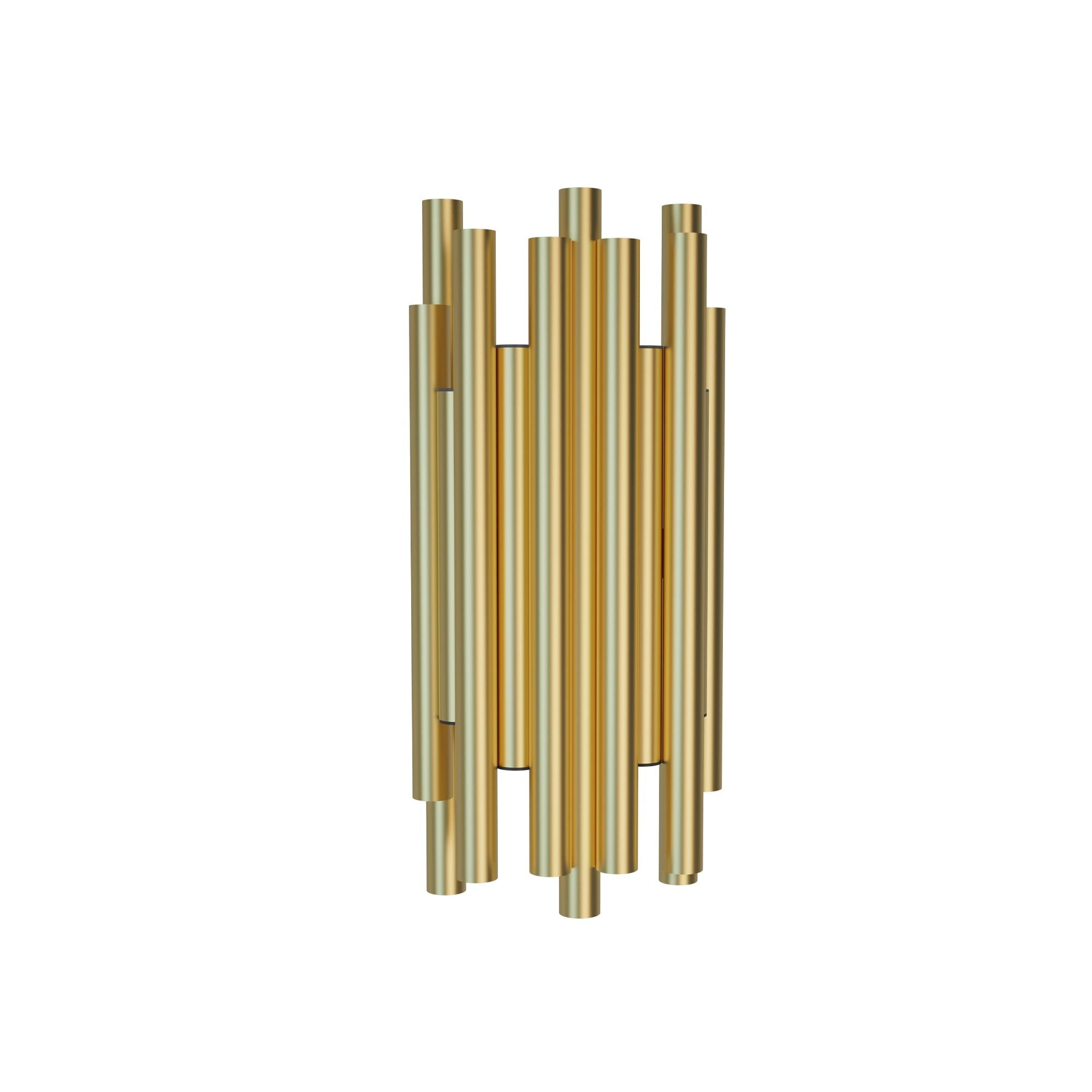 Maxlight Kinkiet Organic - Metal + akryl - Złoty szczotkowany W0311D