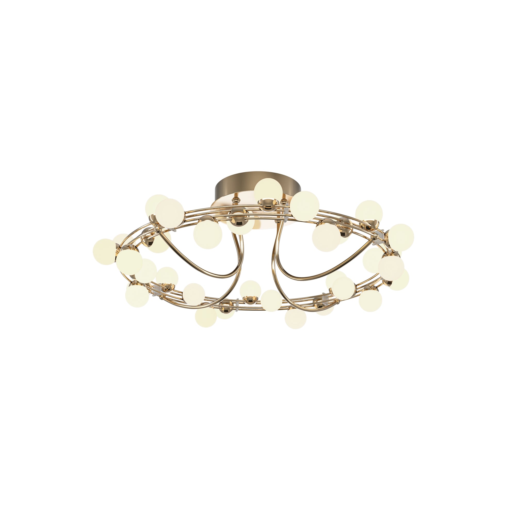 Maytoni Plafon Tessara - Stal nierdzewna - Złoty MOD081CL-L36G3K