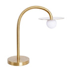 Maxlight Lampa stołowa Enigma - Metal + szkło - Złoty T0054