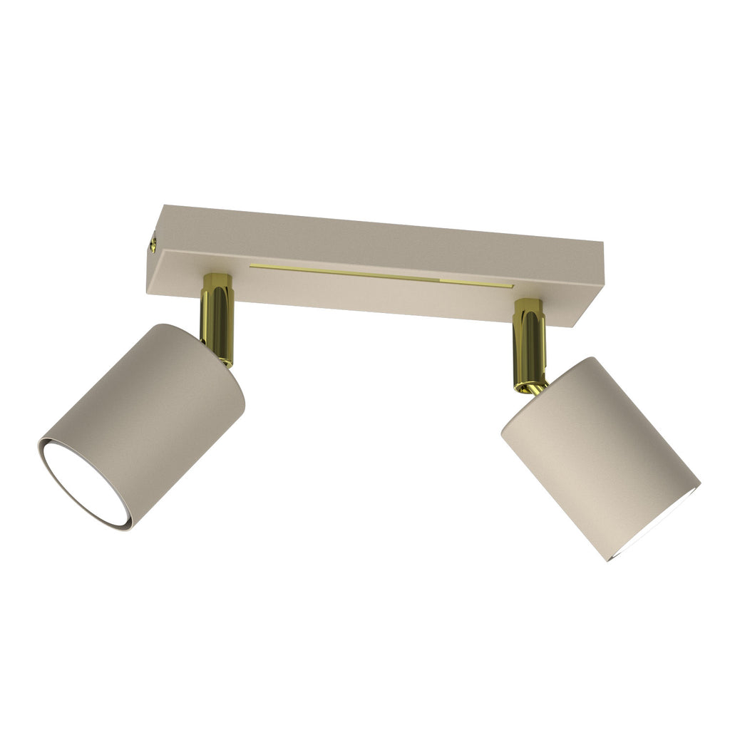 spot Striper beige/gold 2xGU10