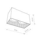 Nowodvorski Lampa downlights natynkowa GROOVE 15W only LED 50/60Hz - Aluminium lakierowane - Czarny II 9316