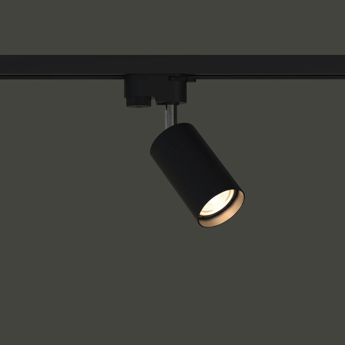 Nowodvorski System szynowy PROFILE EYE SPOT 1-obwodowy Profile Lampa 10W only LED - Stal lakierowana - Czarny 9322 - lampa włączona