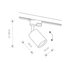Nowodvorski System szynowy PROFILE EYE SPOT 1-obwodowy Profile Lampa 10W only LED - Stal lakierowana - Czarny 9322