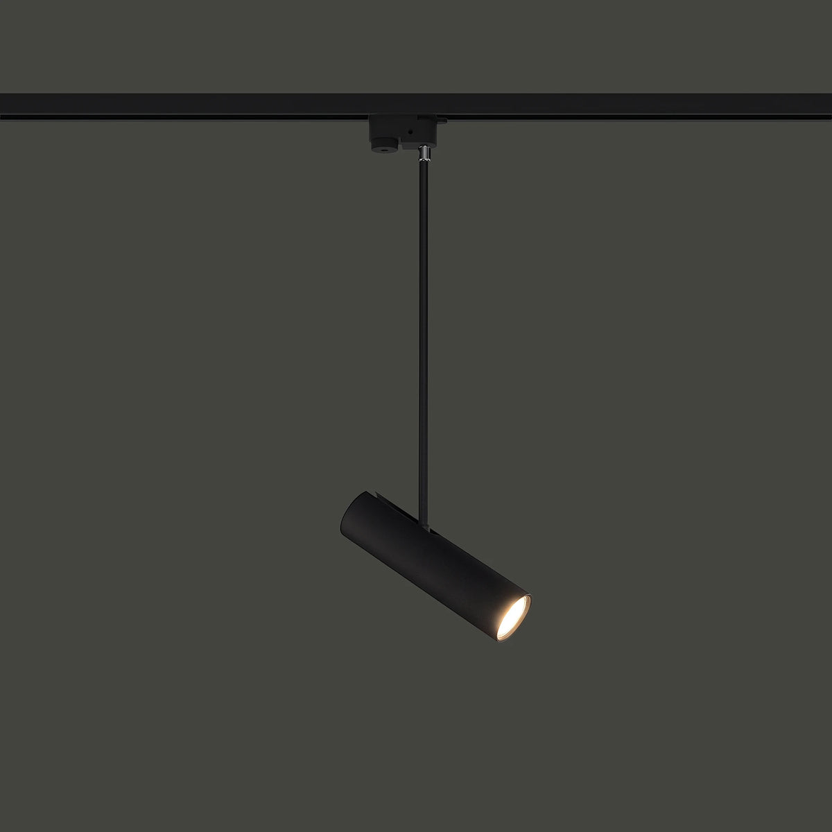 Nowodvorski System szynowy PROFILE EYE SUPER A 1-obwodowy Profile Lampa 10W only LED - Stal lakierowana - Czarny 9325 - lampa włączona