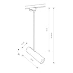 Nowodvorski System szynowy PROFILE EYE SUPER A 1-obwodowy Profile Lampa 10W only LED - Stal lakierowana - Czarny 9325