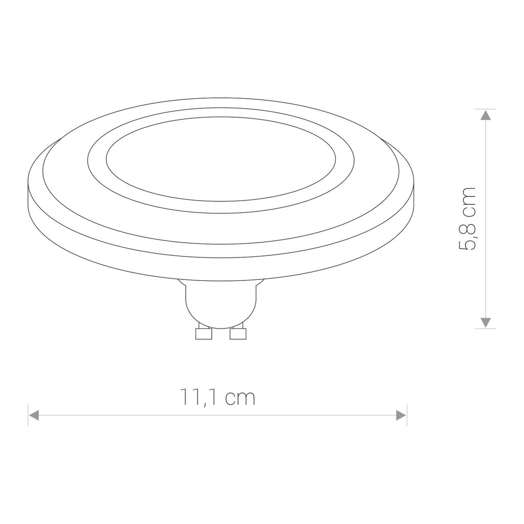 Nowodvorski REFLECTOR LENS LED, GU10, ES111, 9W 50/60Hz - Tworzywo sztuczne - Czarny II 9343